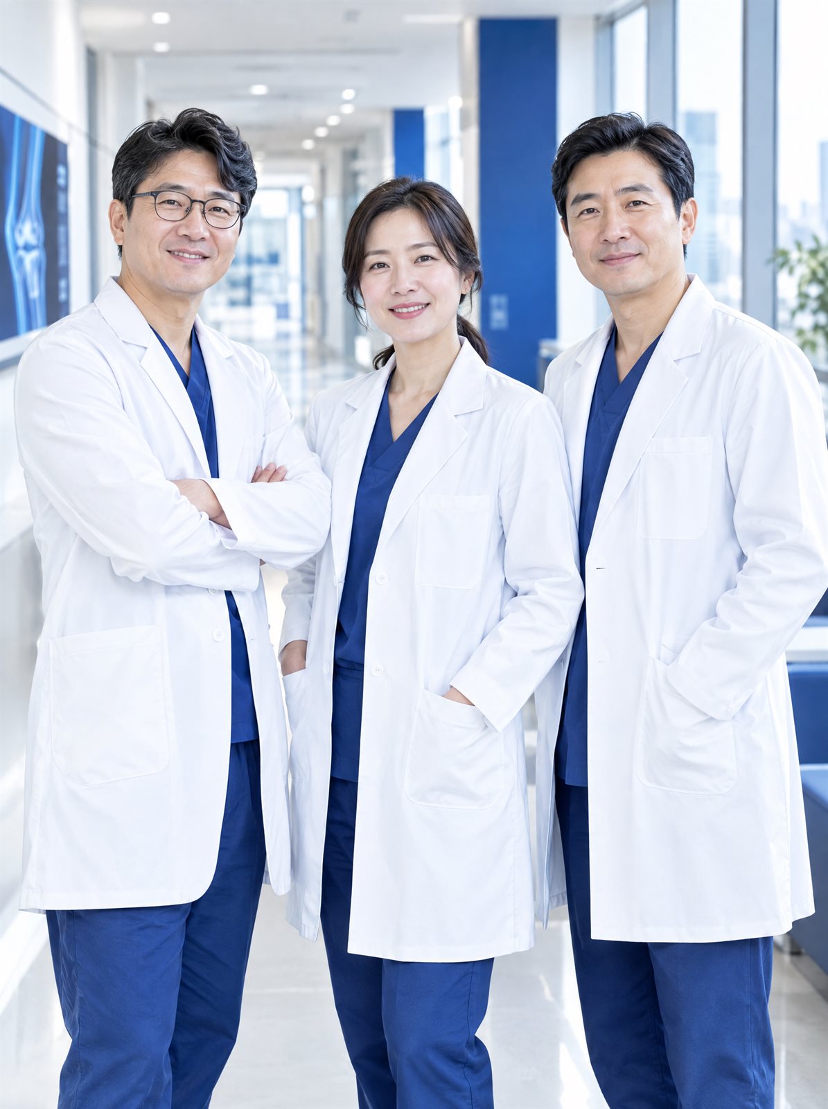 바로선정형외과 의료진 세 명