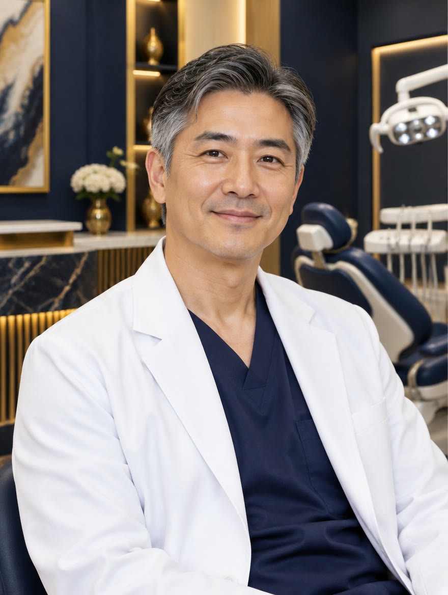 해담치과 대표원장 권태헌, 네이비 진료실에서